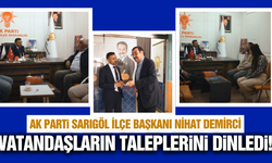 AK Parti Sarıgöl İlçe Başkanı Demirci, "Halk Günü"nde vatandaşlarla buluştu