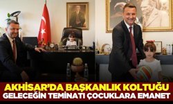 Akhisar’da başkanlık koltuğu çocuklara emanet!