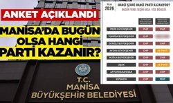 Bugün seçim olsa Manisa Büyükşehir’i hangi parti kazanır?
