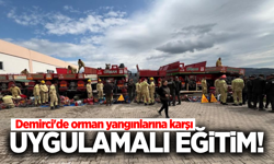 Demirci'de personele uygulamalı eğitim!