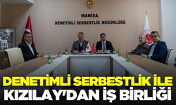Manisa'da Denetimli Serbestlik Müdürlüğü ile Kızılay arasında protokol