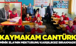 Minik Ela’nın Mektubu Karşılık Buldu: Kaymakam Cantürk Sınıfa Misafir Oldu