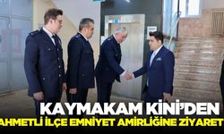 Kaymakam Kini’den Ahmetli İlçe Emniyet Amirliği’ne ziyaret