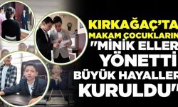 Kırkağaç’ta makam çocukların: Başkan Dönmez koltuğunu geleceğe devretti