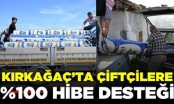 Kırkağaç'ta çifçilere önemli destek!
