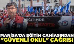 Manisa'da Eğitimcilerden "Şiddete Karşı" İş Bırakma Eylemi