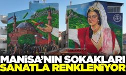 Manisa'da festival öncesi sanat dokunuşu