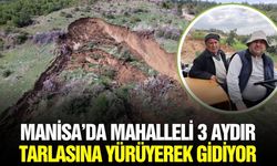 Manisa'da 3 aydır kapalı olan yol, çiftçileri arazilerinden kopardı!