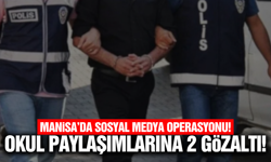 Manisa'da okullara saldırı iddialarıyla ilgili 2 gözaltı