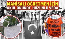 Manisalı Ayla öğretmene karanfilli veda!