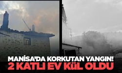 Manisa'nın İlçesinde Korkutan Yangın