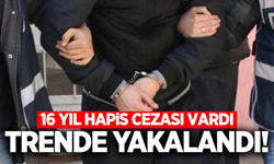 Salihli'de 16 yıl hapis cezası bulunan firari hükümlü trende yakalandı