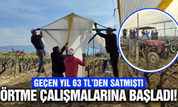 Sarıgöl'de bağlar tüllerle kaplanıyor!