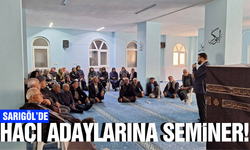 Sarıgöl'de hacı adaylarına kapsamlı seminer!