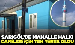 Sarıgöl'de mahalle halkından örnek dayanışma