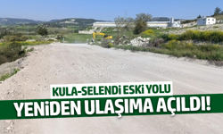 Manisa'da çöken yola hızlı müdahale!