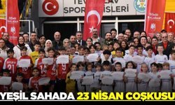 Manisa'da bayram coşkusu yeşil sahada yaşandı