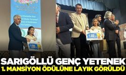 Sarıgöllü genç yetenekten üstün performans ve mansiyon ödülü