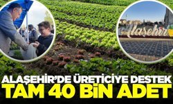 Alaşehir'de üreticilere destek tüm hızıyla devam ediyor