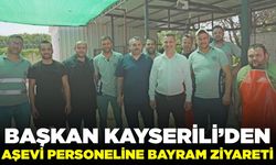 Başkan Kayserli'den Aşevi personeline ziyaret
