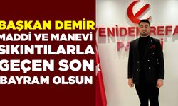 Başkan Demir'den Kurban Bayramı mesajı!