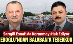 Başkan Eroğlu'ndan Semih Balaban'a teşekkür