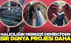 Bursa Ulu Camii’nin Yeni Halıları Demirci’de Hazırlanıyor
