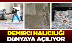 Demirci el dokuma halıları özel eskitme yöntemiyle Dünya pazarlarına açılıyor
