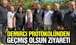 Ak parti heyetinden Demirci’de geçmiş olsun ziyareti