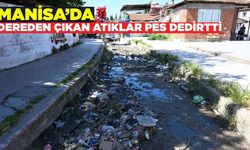 Manisa'da dereden çıkan atıklar hayrete düşürdü!