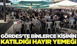 Gördes'te hayır yemeği: 6 bin kişi katıldı