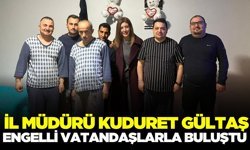 İl Müdürü Gültaş, engelli bireylerle bir araya geldi