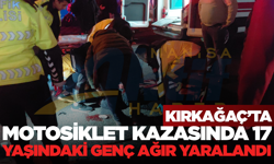 Kırkağaç'ta Motosiklet ile Otomobil Çarpıştı: Motosiklet Sürücüsü Ağır Yaralandı