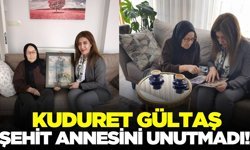 Kuduret Gültaş'tan şehit ailesine ziyaret