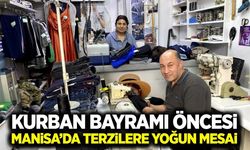 Manisa'da Bayram öncesi terzilerde yoğun mesai