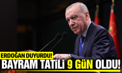 Kurban Bayramı tatili 9 gün oldu!