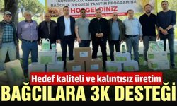 Manisa'da bağcılara 3K desteği!