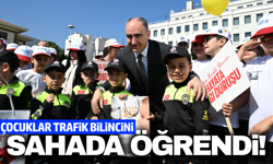 Manisa’da trafik kurallar uygulamalı anlatıldı