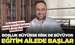 Manisalı Başkan Köse: Ailedeki eğitim zayıflarsa çocuklar yönsüz kalabilir