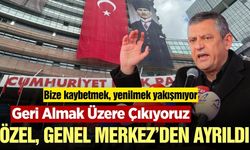 Özgür Özel CHP Genel Merkezi'nden ayrıldı