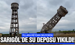 Sarıgöl'de su deposu yıkıldı!