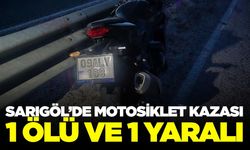 Sarıgöl'de bariyerlere çarpan motosikletteki 1 kişi hayatını kaybetti