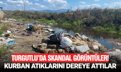 Turgutlu’da Kurban Atıkları Dereye Atıldı: Vatandaşlardan Tepki