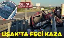 Uşak’ta feci kaza: 1 ölü