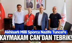 Akhisar Kaymakamı Can, Balkan İkincisi Milli Spocuyu Ağırladı