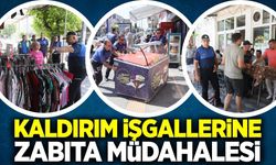 Akhisar'da kaldırım işgallerine ortak denetim