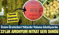 Bağcılar uzun zamandır bu haberi bekliyordu! '%33’lük Amonyum Nitrat' geri döndü