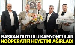 Kamyoncular kooperatifinden Başkan Dutlulu'ya ziyaret