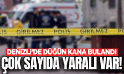 Denizli'de düğün evi savaş alanına döndü: Çok sayıda yaralı var!
