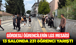 Gördes'te LGS Heyecanı! 231 Öğrenci Geleceği için Ter Döktü